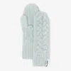 Arctic Fox & Co. Women's Blue Mohair Mittens - Ocean Mist