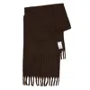 Arctic Fox & Co. Women's Brown The Reykjavik Scarf With Wool - Dark Chocolate In Brown