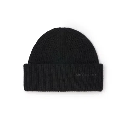 Arctic Fox & Co. Women's Embroidered Merino Wool Beanie - Arctic Black