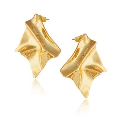 Arctic Fox & Co. Women's Gold Statement Earrings - Nami