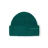 Arctic Fox & Co. Women's Green Embroidered Merino Wool Beanie - Alpine Fern In Green
