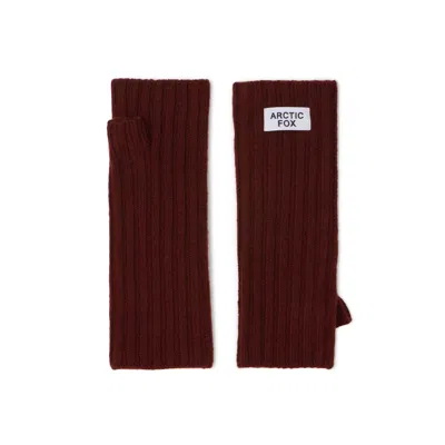 Arctic Fox & Co. Women's Merino Wool Fingerless Gloves - Dark Walnut Brown