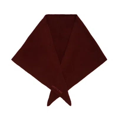 Arctic Fox & Co. Women's Merino Wool Triangle Scarf - Dark Walnut Brown