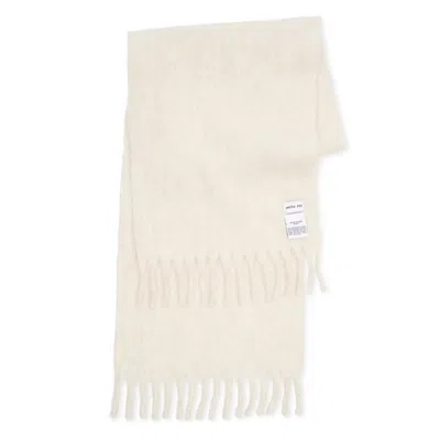 Arctic Fox & Co. Women's Neutrals / White The Reykjavik Scarf With Wool - Natural White