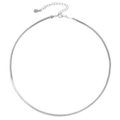 Arctic Fox & Co. Women's Silver Snake Chain Medusa Necklace