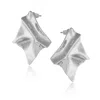 Arctic Fox & Co. Women's Silver Statement Earrings - Nami In Blue
