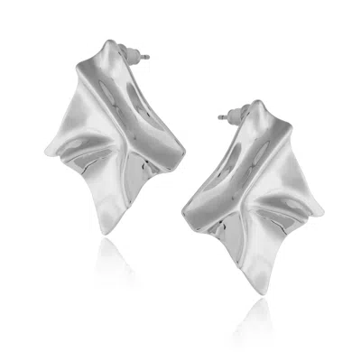 Arctic Fox & Co. Women's Silver Statement Earrings - Nami