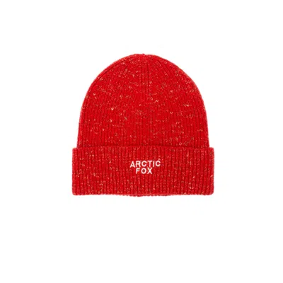 Arctic Fox & Co. Women's The Embroidered Beanie In Fiery Frost Red