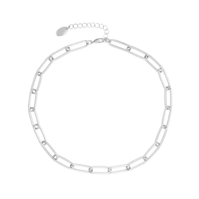 Arctic Fox & Co. Women's The Paperclip Chain Necklace - Silver