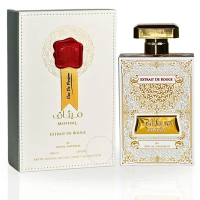 Ard Al Zaafaran Men's Meethaq Extrait De Rouge Edp Spray 3.4 oz Fragrances 6438585524781 In White
