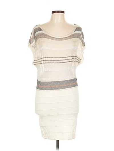 Pre-owned Arden B Casual Dress In White
