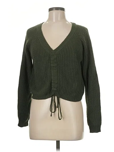 Pre-owned Ardene Cardigan Sweater In Green