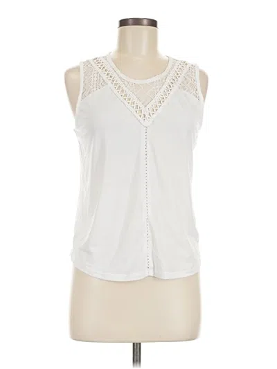 Pre-owned Ardene Sleeveless Blouse In White