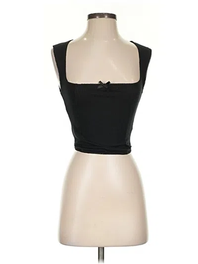 Pre-owned Ardene Sleeveless Top Black Sweetheart Neckline Tops