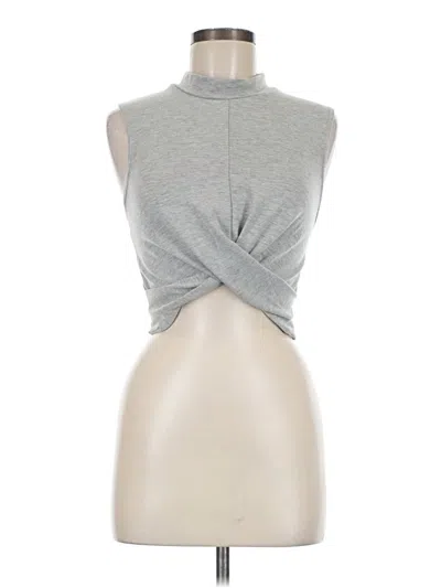Pre-owned Ardene Sleeveless Top Gray Cowl Neck Tops