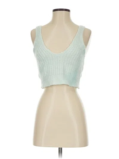 Pre-owned Ardene Sleeveless Top Teal Sweetheart Neckline Tops