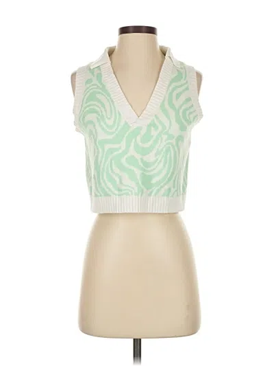 Pre-owned Ardene Sweater Vest In Green