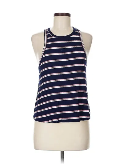 Pre-owned Ardene Tank Top Blue Halter Neckline Tops
