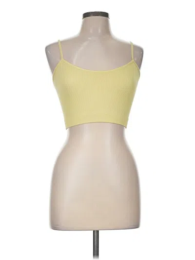 Pre-owned Ardene Tank Top Yellow Strapless Neckline Tops