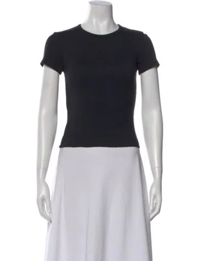 Pre-owned Are You Am I Crew Neck Short Sleeve T-shirt In Black