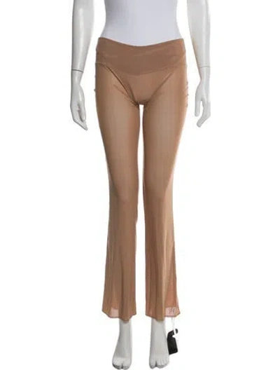 Pre-owned Are You Am I Flared Pants W/ Tags In Neutral