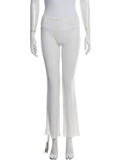 Pre-owned Are You Am I Flared Pants W/ Tags In White