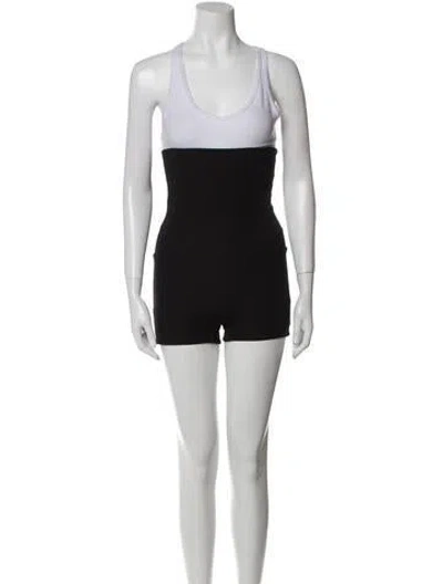 Pre-owned Are You Am I Mini Shorts In Black
