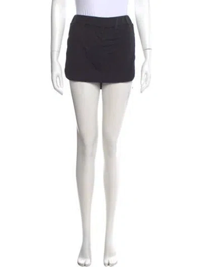 Pre-owned Are You Am I Mini Skirt In Black