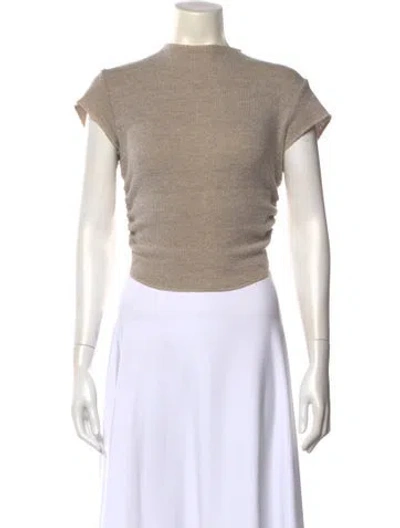 Pre-owned Are You Am I Mock Neck Sweater In Gray