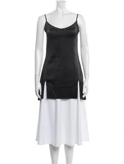 Pre-owned Are You Am I Silk Mini Dress In Neutrals