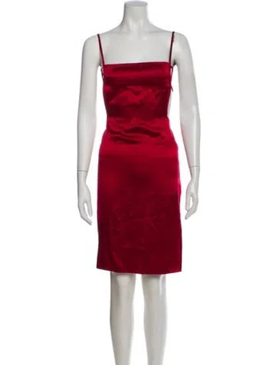 Pre-owned Are You Am I Silk Mini Dress In Red