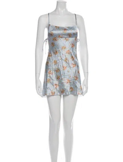 Pre-owned Are You Am I Silk Mini Dress W/ Tags In Multi
