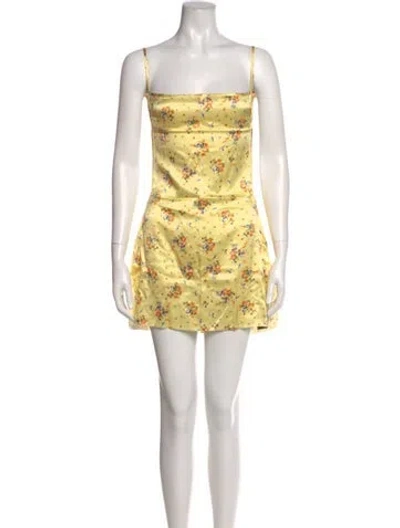 Pre-owned Are You Am I Silk Mini Dress W/ Tags In Neutral