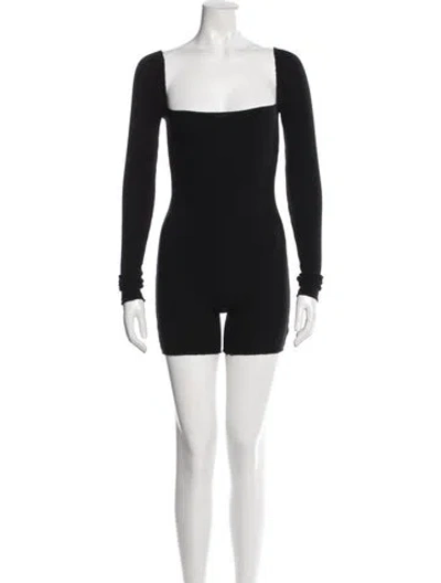 Pre-owned Are You Am I Square Neckline Romper In Multi