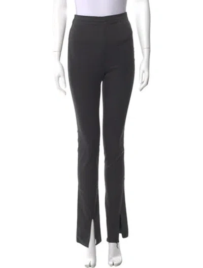 Pre-owned Are You Am I Straight Leg Pants In Black