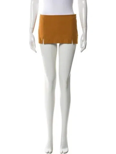 Pre-owned Are You Am I Wool Mini Skirt In Neutral