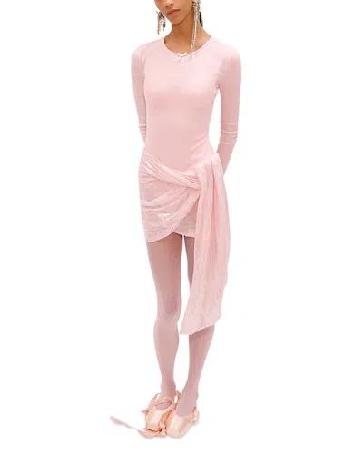 Area Ballerina Sequin Mini Dress In Pink