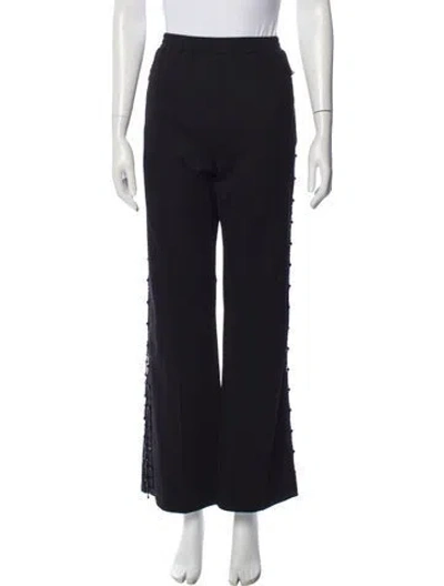 Pre-owned Area Beaded Accents Sweatpants In Black