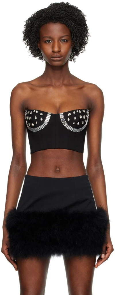 Area Crystal Watermelon Cup Bustier In Multicoloured