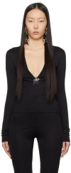 Area Star Stud-detail Long-sleeve Jumper In Black