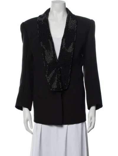 Pre-owned Area Blazer In Black