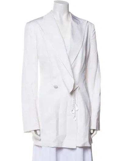 Pre-owned Area Blazer W/ Tags In White