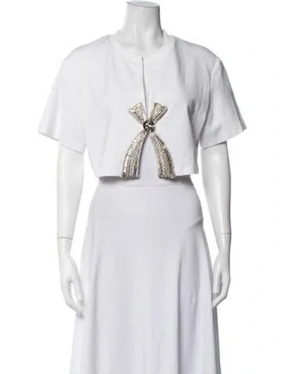 Pre-owned Area Bolero In White