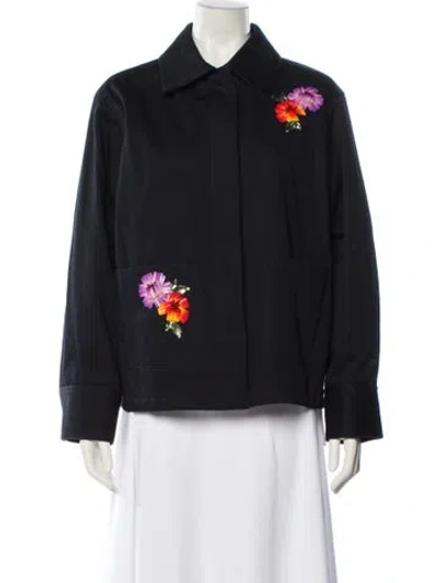 Pre-owned Area Bomber Jacket W/ Tags In Blue