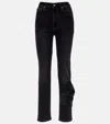 Area Cropped Straight Jeans In Black