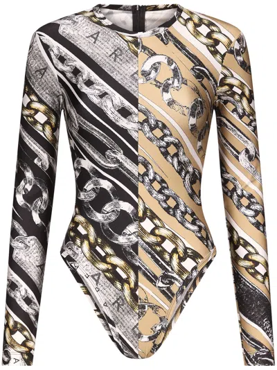 AREA CHAIN LINK-PRINT BODYSUIT