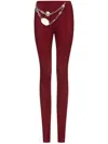 Area Chain Plate Leggings In Red