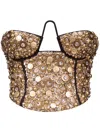 Shop Area Cluster Bustier In Gold