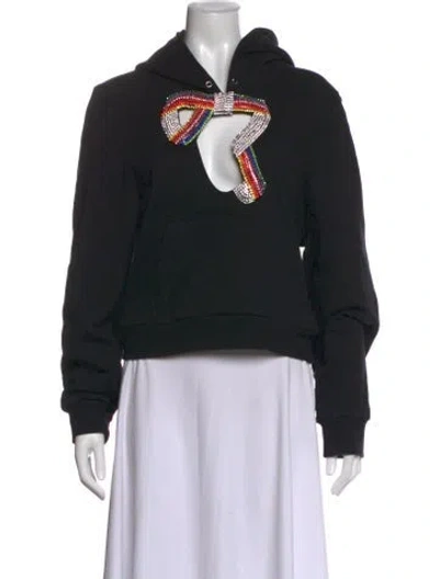 Pre-owned Area Crew Neck Long Sleeve Hoodie In Black