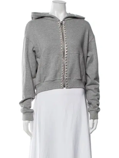 Pre-owned Area Crew Neck Long Sleeve Hoodie In Grey